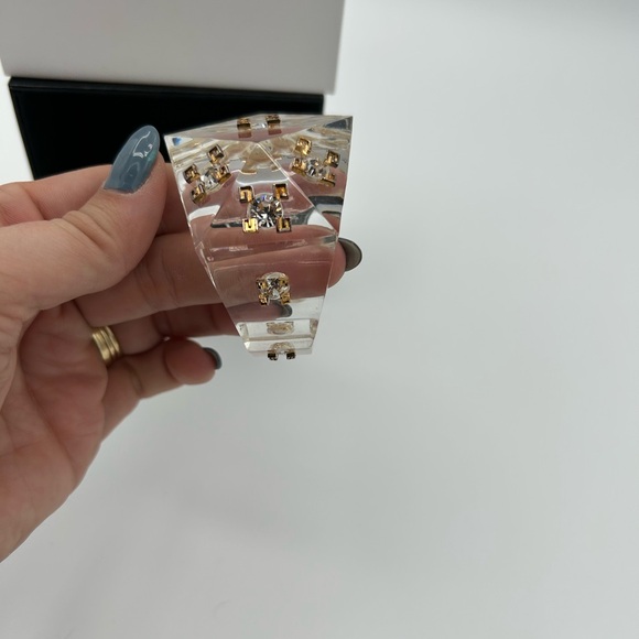 Givenchy - 4G Plumetis Embellished Cuff Bracelet - Picture 5 of 9